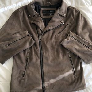 ZARA Men’s Faux Suede Jacket size small